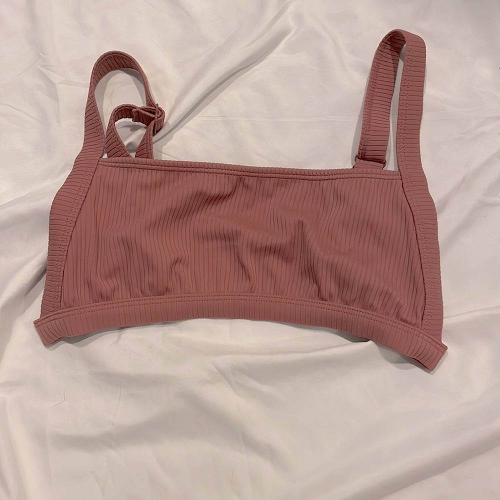 Pink bathing suit top